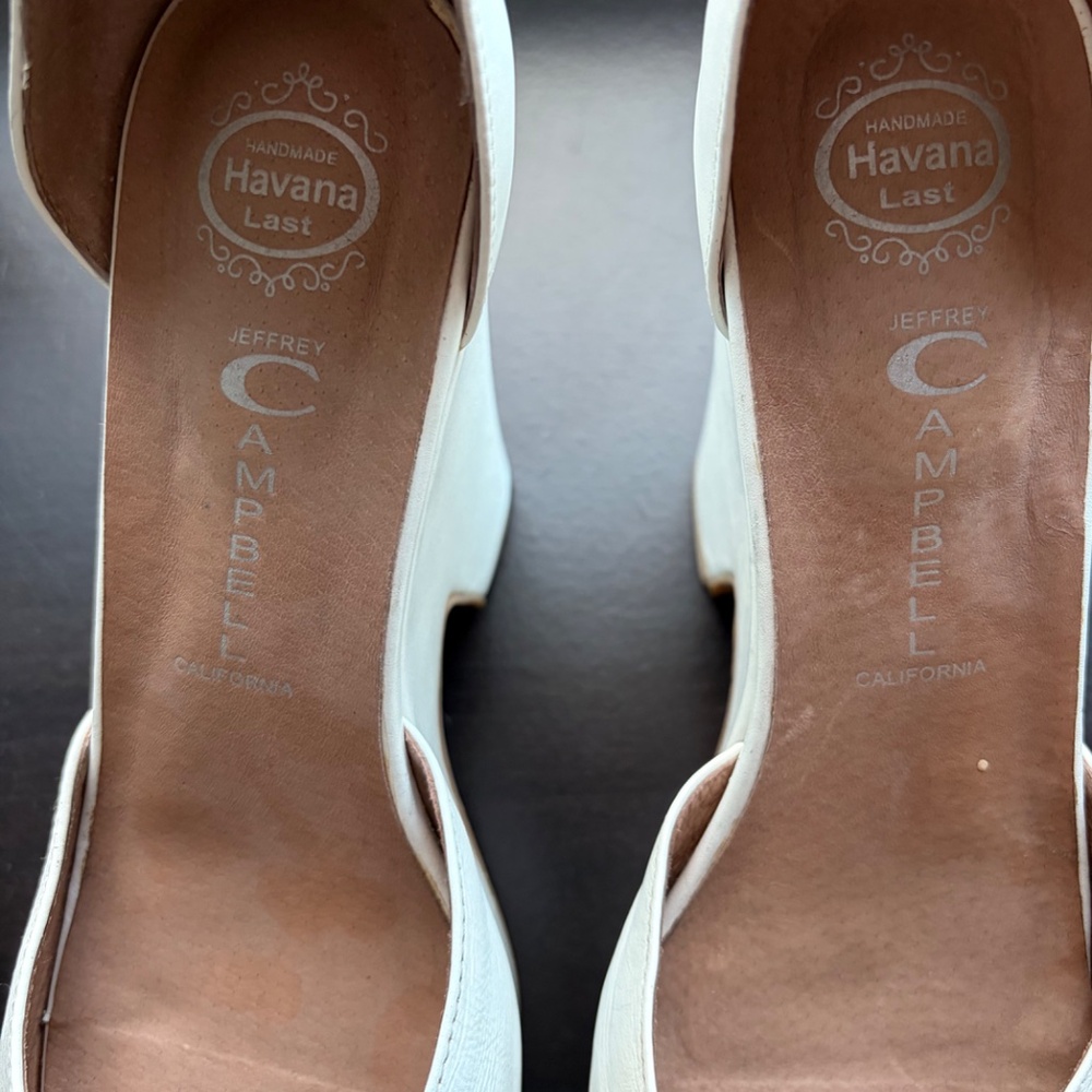 White Jeffrey Campbell Vintage Heels Size 8 - Picture 8 of 8